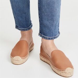 NWB SOLUDOS Camel Leather Platform Shoes